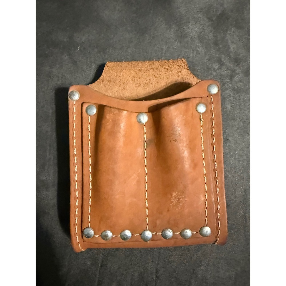 Klein Tools 5145 Leather Tool Pouch 3 Pocket Electrician Utility Belt Holder